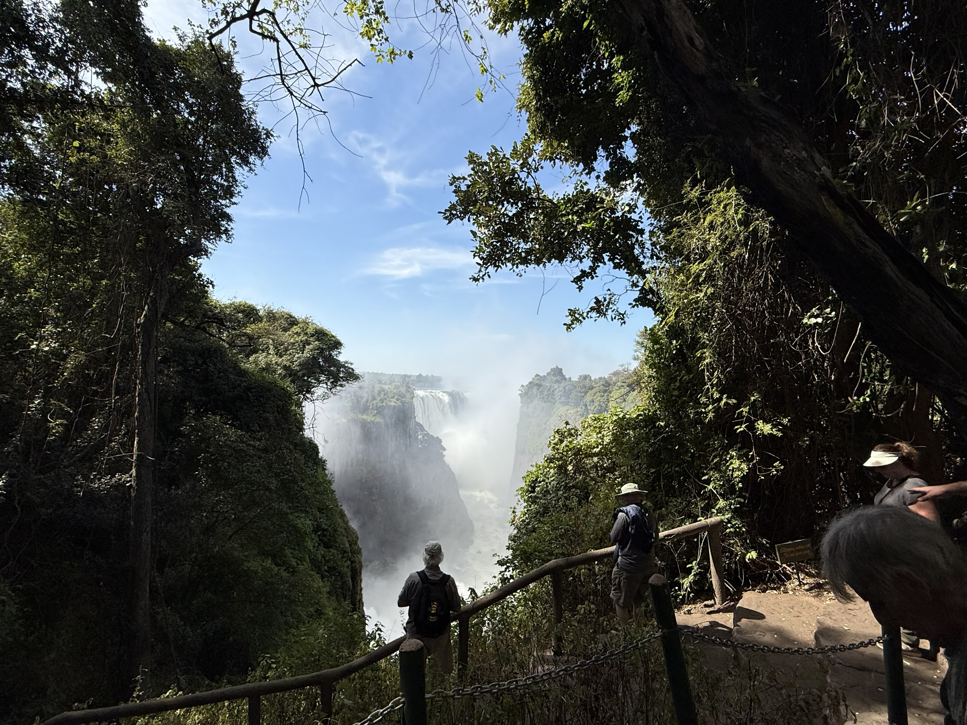 The Batoka Gorge, where the river leaves the falls and begins its violent zigzag downstream.