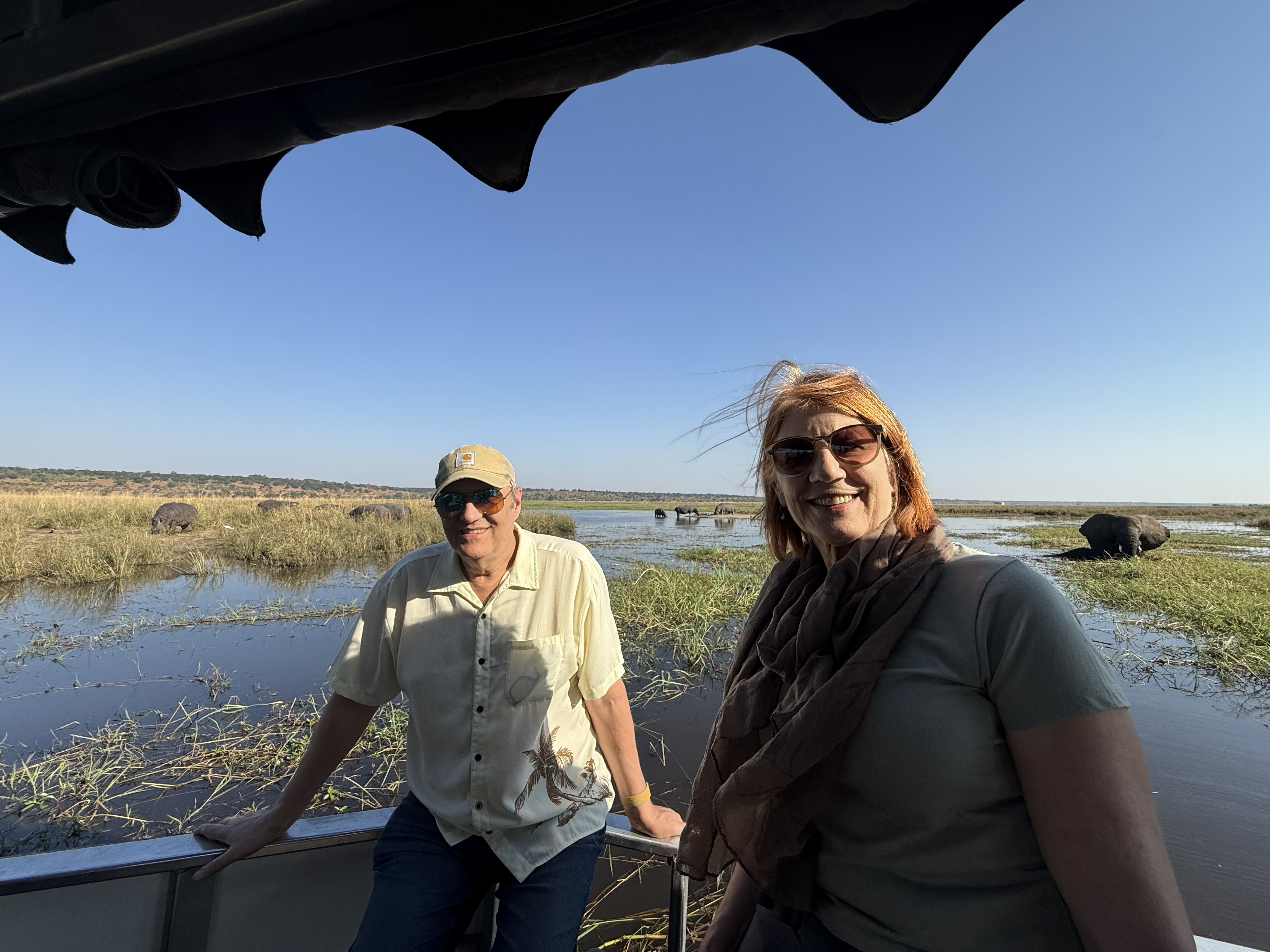 Bonnie and me — one of the few photographs from the whole trip that is not a selfie, which tells you something about how these weeks are documented.